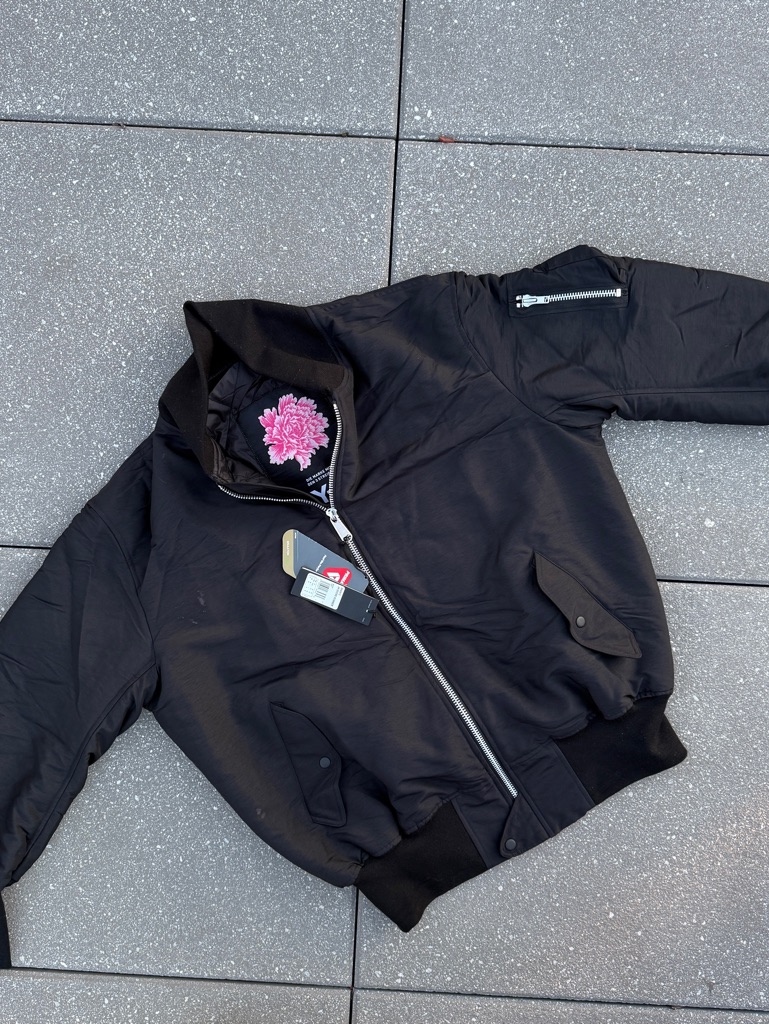 Oversized Y3 James Harden Pink Flower Bomber Jacket